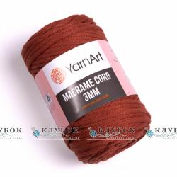 Трикотажная пряжа YarnArt _MACRAME CORD - Макраме Корд 3мм  №785(коричневый)