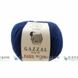 Пряжа Gazzal "Baby Wool / Бебі Вул" Туреччина №802(темно синій)