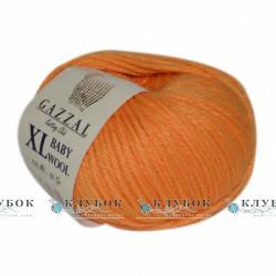Пряжа напіввовна Gazzal "Baby Wool XL / Бебі Вул XL" Туреччина №837(помаранчевий)