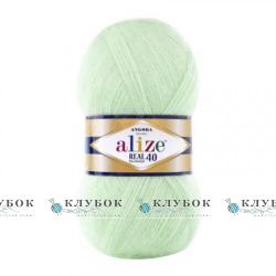 Пряжа Alize «Angora Real 40 / Ангора Реал 40» Турция №842(нежно зеленый)