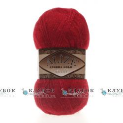 Пряжа Alize «Angora Gold simli / Ангора Голд симли» Турция №106(красный)