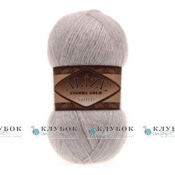 Пряжа Alize «Angora Gold simli / Ангора Голд симлі» Туреччина №168(сіро-бежевий)