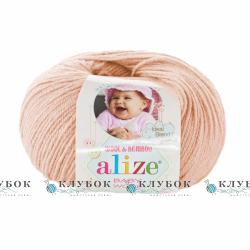Пряжа Alize "BABY WOOL / Бебі Вул" Туреччина №382(пудра)
