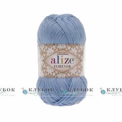 Пряжа Alize "Forever / Форевер"  №40(блакитний)
