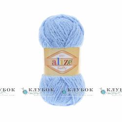 Плюшева пряжа Alize «Softy / Софті» №40(блакитний)