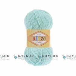 Плюшева пряжа Alize «Softy / Софті» №669(тіфані)