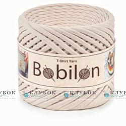 Трикотажна пряжа Bobilon Medium / Бобілон Медіум 7-9мм  (айворі)