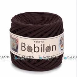 Трикотажна пряжа Bobilon Medium / Бобілон Медіум 7-9мм (шоколад)