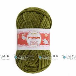 Плюшевая пряжа Premium Yarn «Baby Love / Беби Лав» №361(хакі)