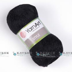 Пряжа YarnArt «Style \ Стиль» Турция №651(черный)
