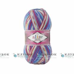 Пряжа для шкарпеток Alize «Superwash /Супервош» №7654