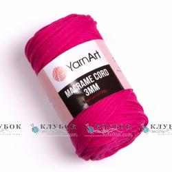 Трикотажная пряжа YarnArt _MACRAME CORD - Макраме Корд 3мм   №761(малина)