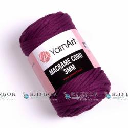 Трикотажная пряжа YarnArt _MACRAME CORD - Макраме Корд 3мм  №777(фуксия)