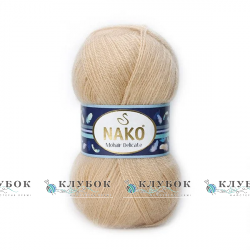 Пряжа NAKO «Mohair Delicate / Мохер Делікат» Турчия №6104/219(бежевый)
